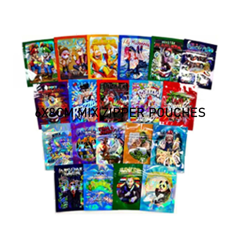 50 قطعة حقيبة بلاستيكية صغيرة مسطحة مغلقة التوابل عشب سستة الحقيبة الحلوى مسحوق القهوة تخزين الحقائب أكياس مايلر قابلة للإغلاق مقاومة للماء