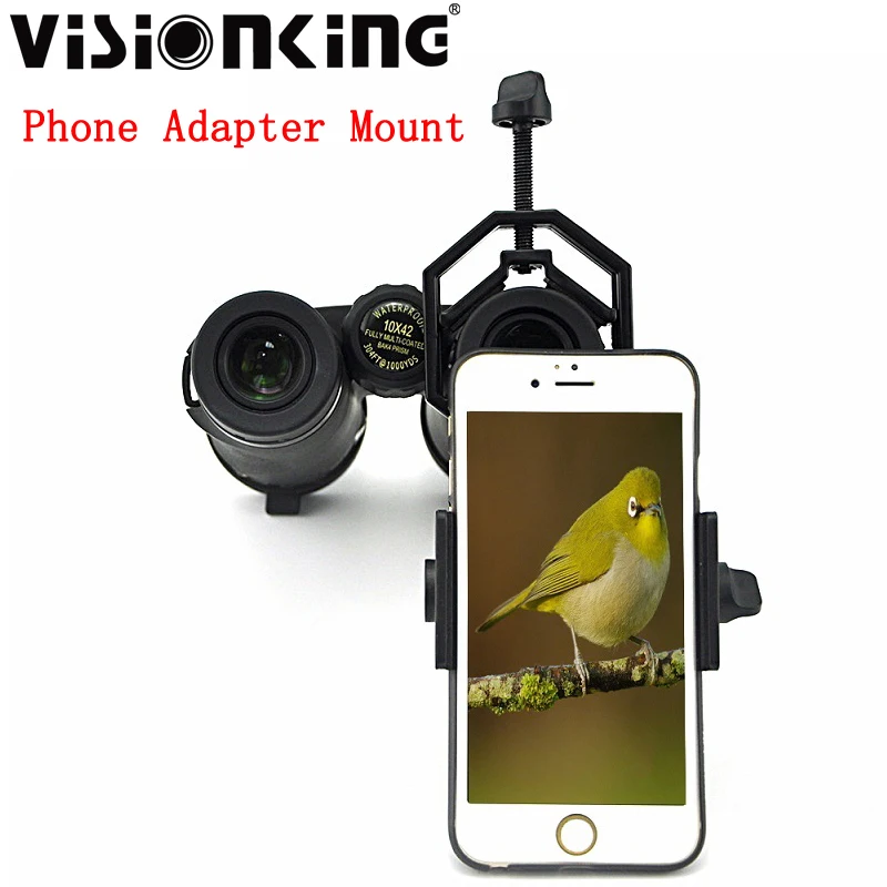 Visionking Universal Cell Phone Adapter Clip Mount Adjustment Telescope Monocular Binocular Spotting Scope Bracket Stand Holder