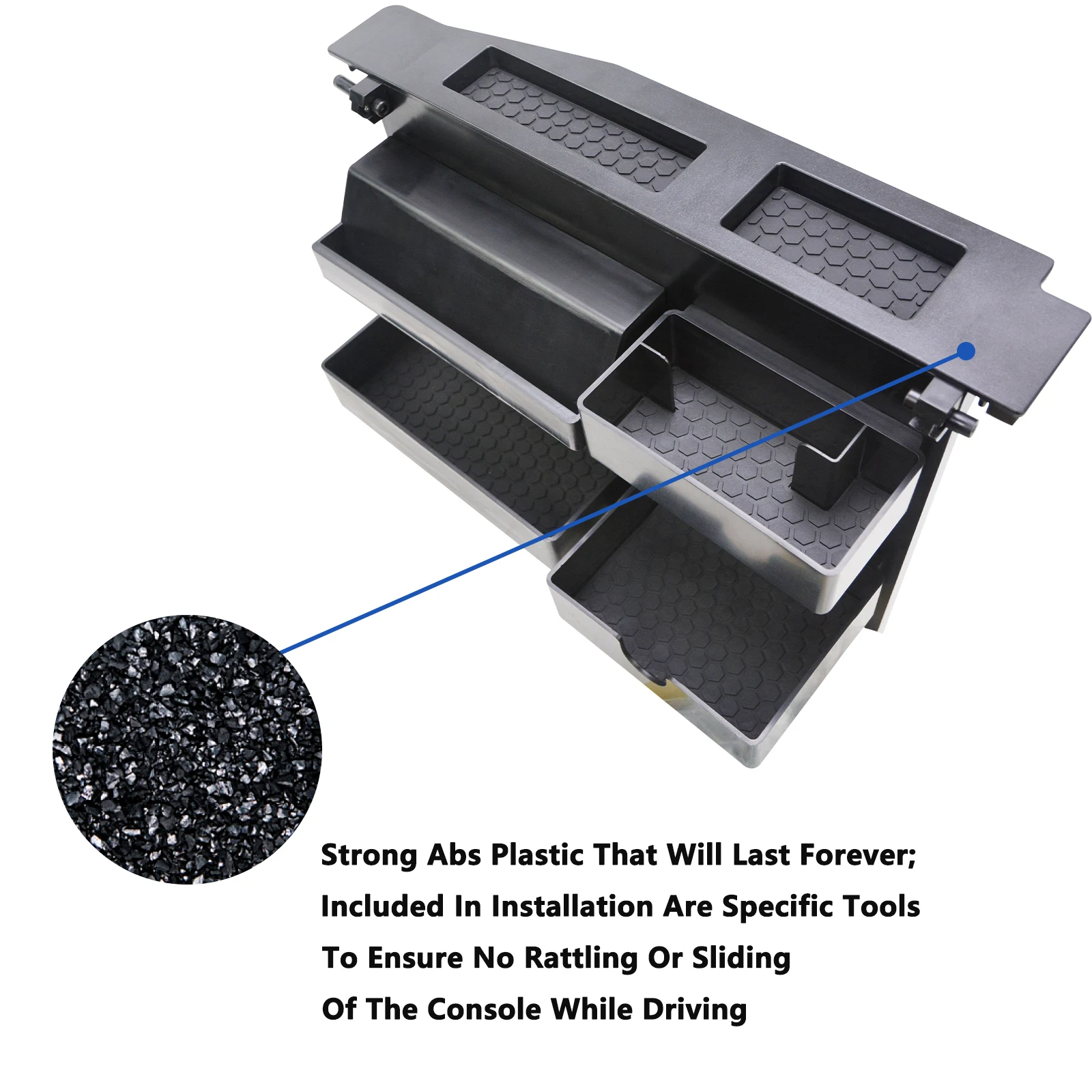 Center Console Organizer Tray for Ford SUV F150 F250 F350 F450 F550 2015 2016 2017 2018 2019 2020 Interior Accessories
