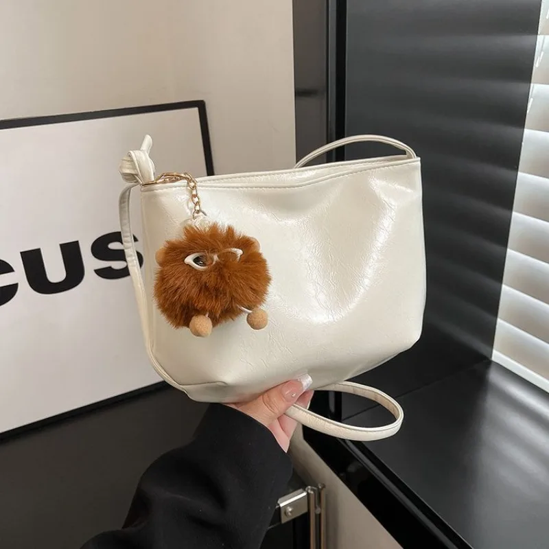 

Изящная минималистичная сумка через плечо для женщин, роскошная дизайнерская кожаная сумка-тоут, винтажная элегантная вместительная уникальная стильная сумка для подгузников