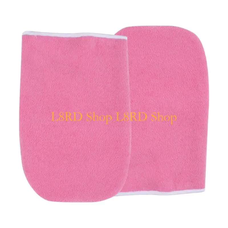 L8RD 1 Pair Thermal Mitts for Paraffin Heat Therapy Treatments Paraffin Wax Gloves Cotton Gloves Cloth Gloves 25.5cx15.5cm