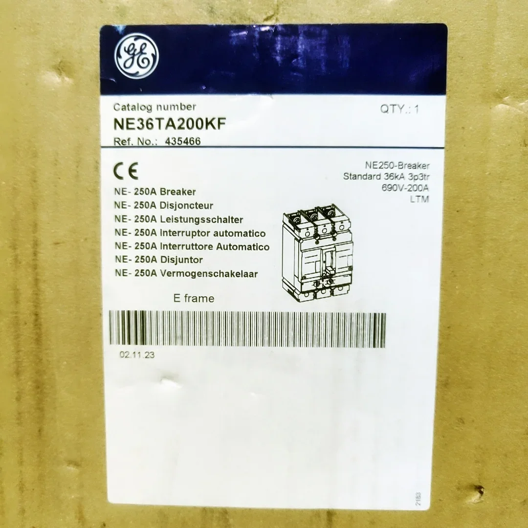 2025 GE Allgemeiner Leistungsschalter NE36TA200KF NE250 3P 100-200A