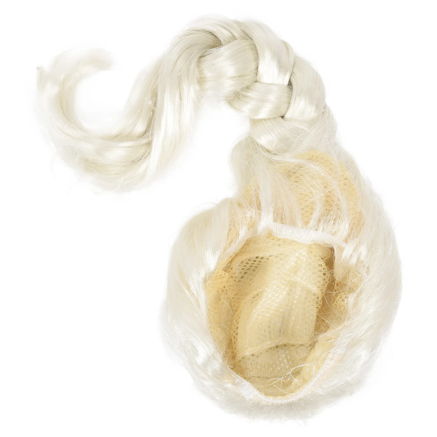 Linda peruca adulta trança dourada clara vestir-se