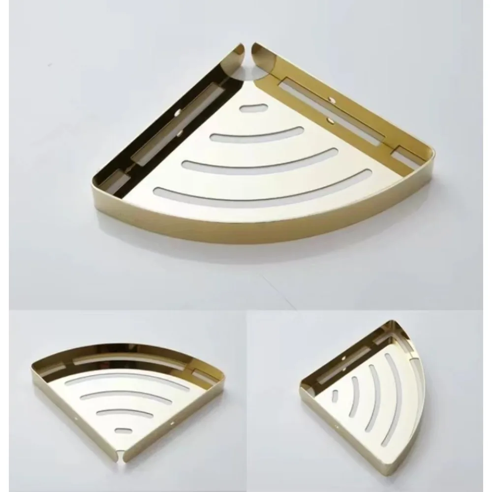 Wall Mount Triangle Bathroom Corner Shelf, Shower Storage Rack Organizer for Bathroom Corner, Multiple Finishes Available