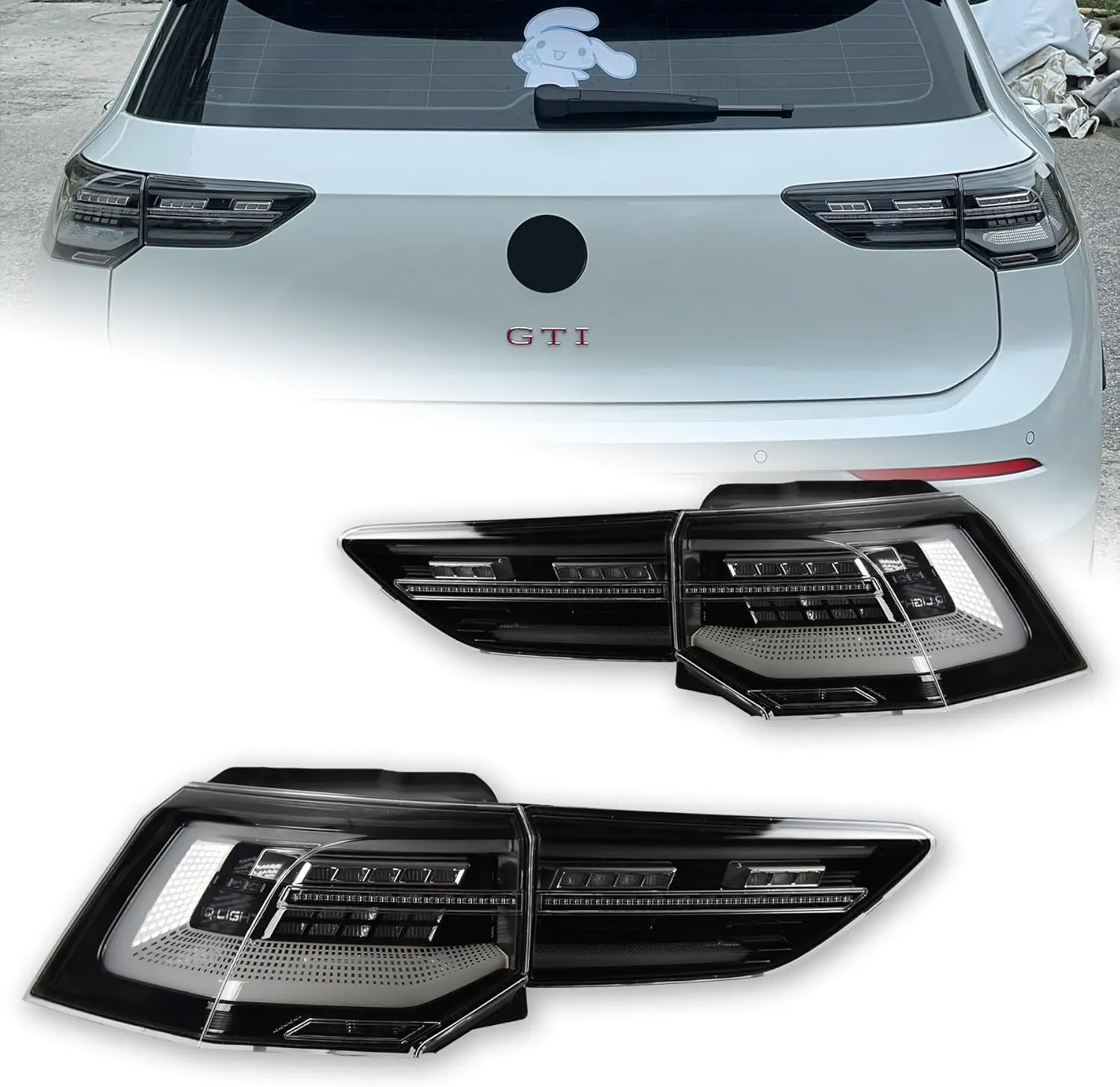 LED Tail Light for Volkswagen VW Golf 8 MK8 2020-2024 Rear Stop DRL Brake Auto Accessories