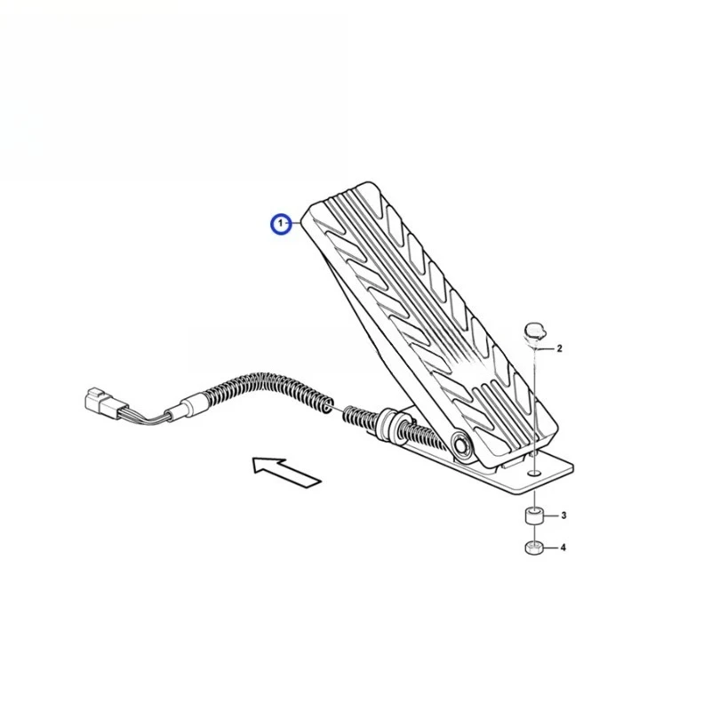 Wheel loader L60F, L70F accelerator pedal - new conditions for construction machinery parts