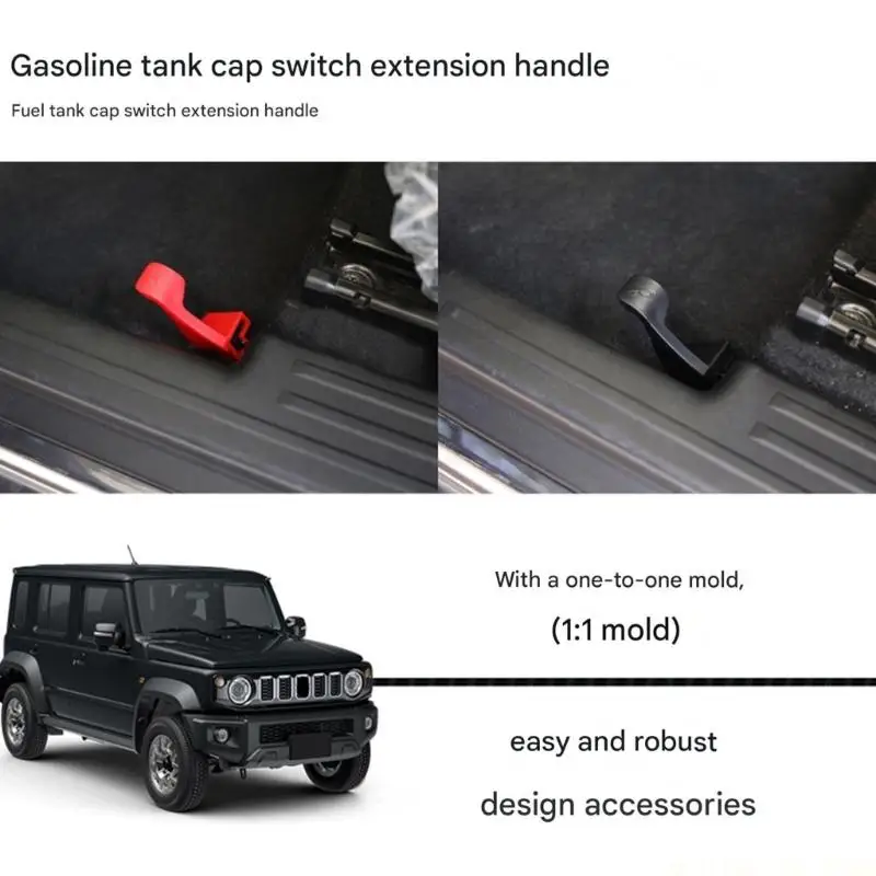 J0MA Lid Release Extension Handle for JB64/JB74/JC74, ABS Socket-Style Interior Part for Fuel Door Access and Replacement