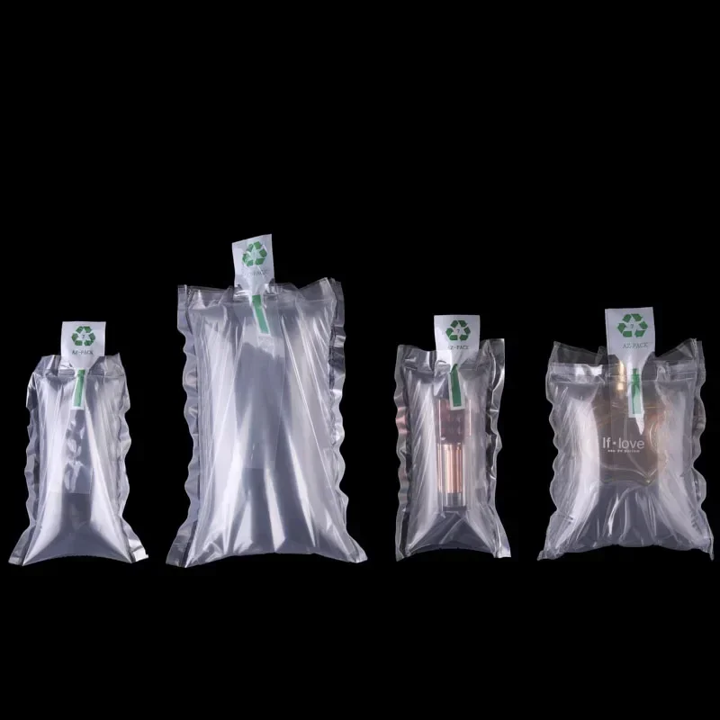 100pcs Transparent Inflatable Buffer Bag-in-bags Lipstick Fragile Shockproof Protect Packaging Bag Air Inflated Plastic Pouch