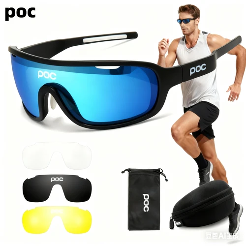 Imagen 2 del producto POC Gafas deportivas para montar en bicicleta, para niños y niñas, para correr, maratón, cross country, MTB DH, gafas de sol para deportes al aire libre