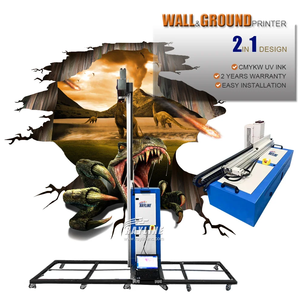 

High Resolution 3D 5D Effect Outdoor Floor Wall Printer Machine Inkjet Wall Printing Machine Indoor Paint Mural Home Decor