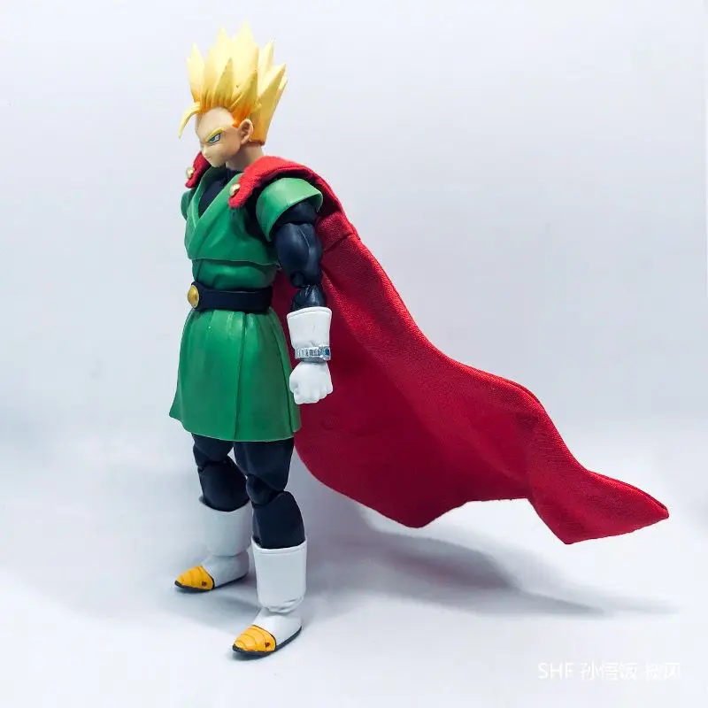 Dragon Ball Z Super Shf Series Anime Son Gohan Saiya Masked Superman Handmade Clothing Suitable for 1/12 Size Movable Humanoid