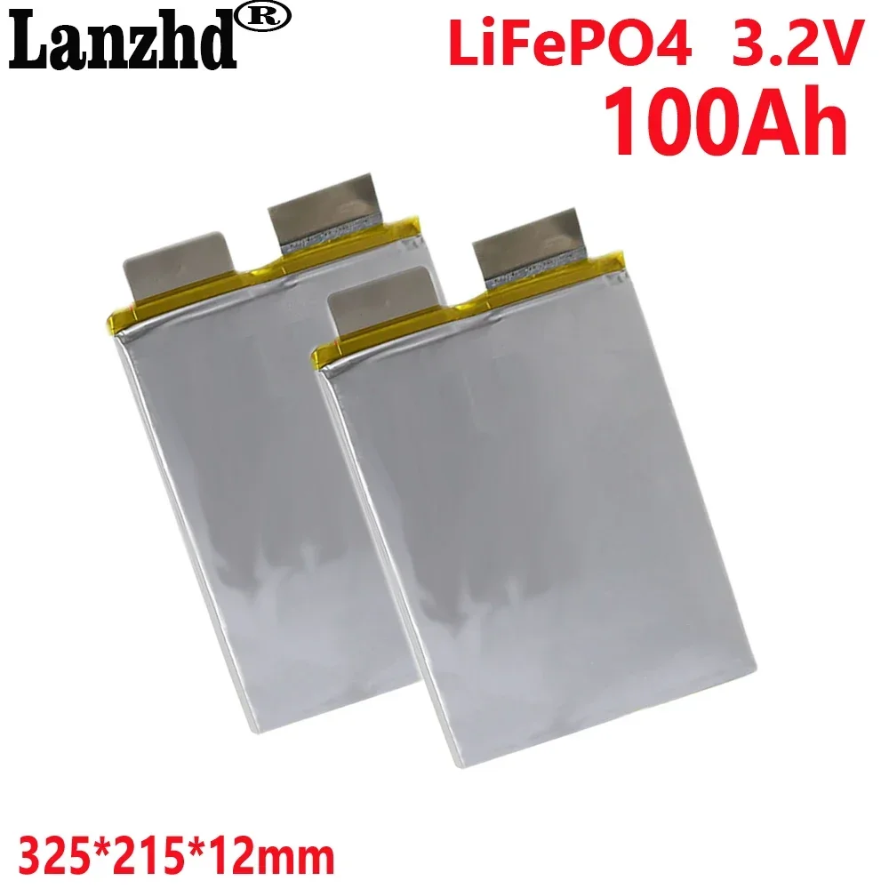 LiFePO4 100Ah 325*215*12mm 3.2V Battery Soft pack lithium iron phosphate battery power cell home energy storage large monomer