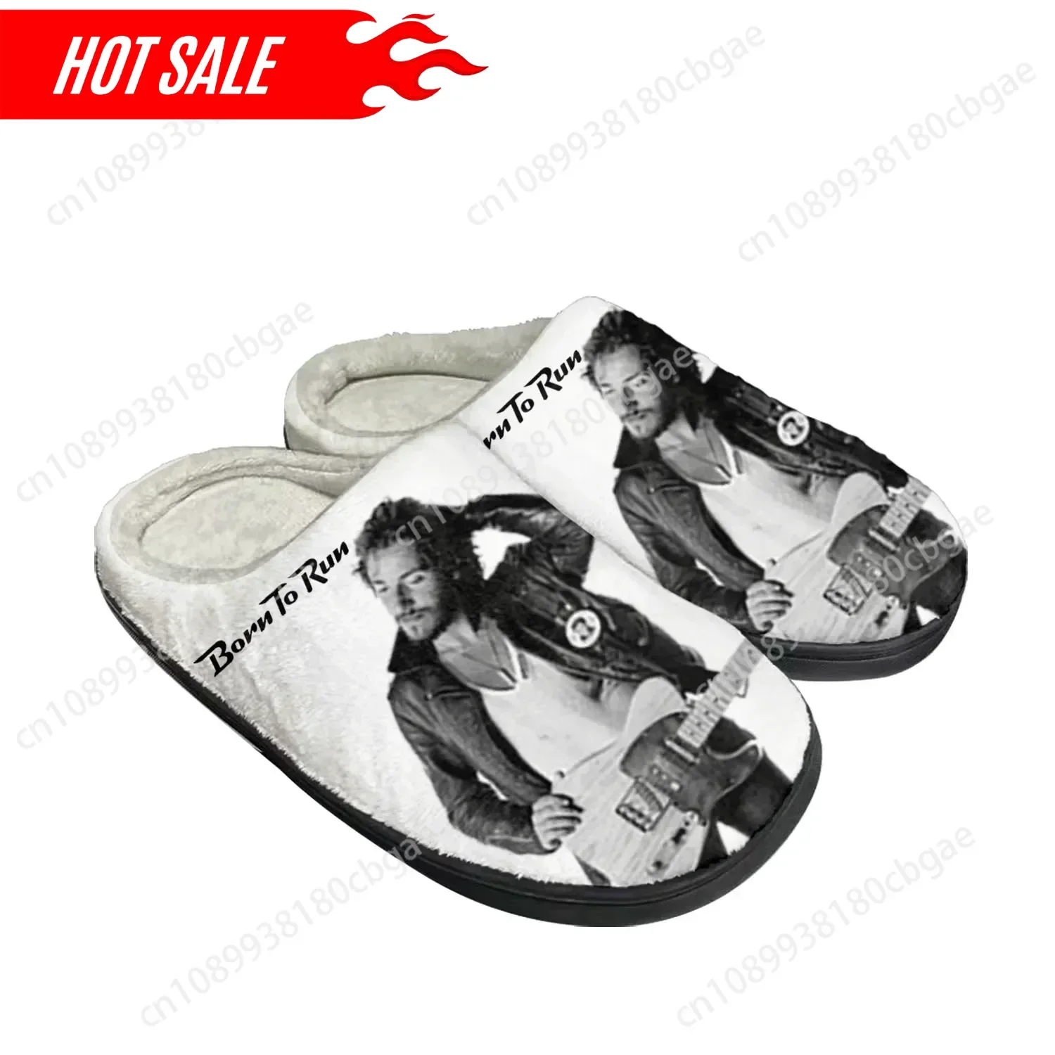 Hot Born To Run Home Cotton Custom Slippers Mens Womens Sandals Bruce Springsteen Plush Bedroom Keep Warm Shoes Thermal Slipper