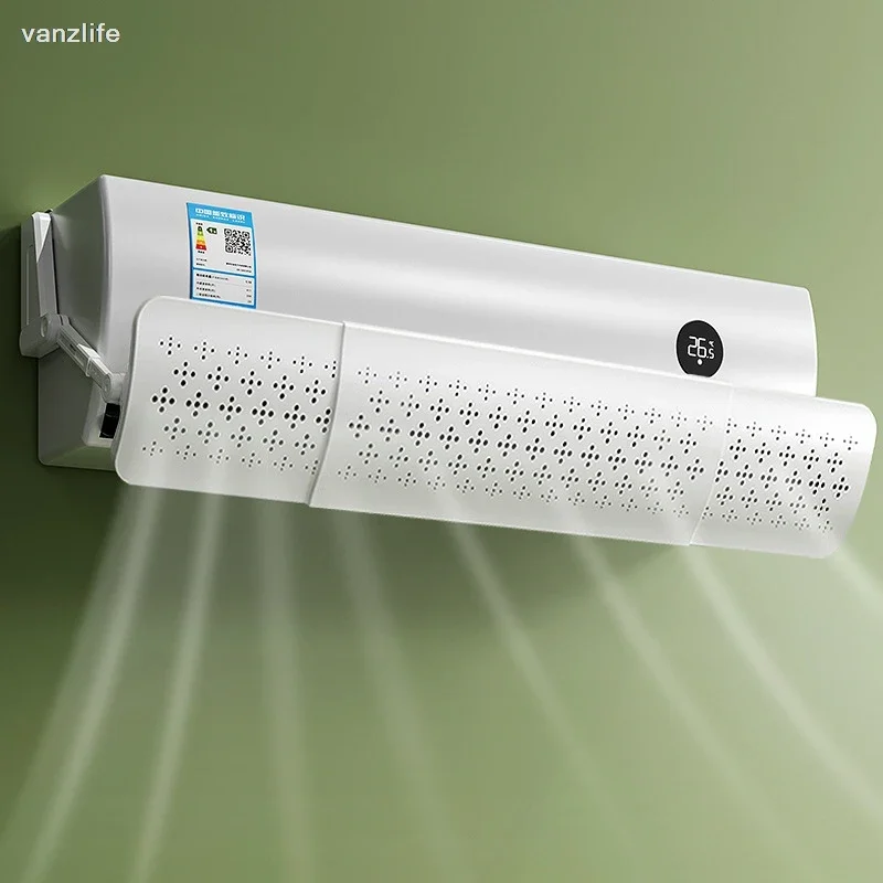 vanzlife Air conditioner wind shield anti direct blowing outlet wind shield hood air conditioning baffle wall mounted universal