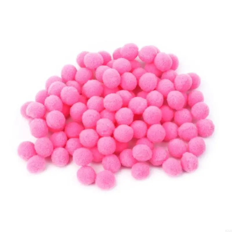 97QD 100pcs متعددة الأغراض بوم بومز جولة الكرات الصنع صنع الأدوات ديي