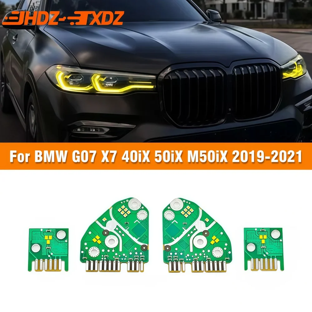 

Платы DRL NON RGB для BMW X7 G07 M60i M50i 2019-2021 гг. Модуль лазерных светодиодных фар дневного света CSL Желтый Синий Красный Янтарный