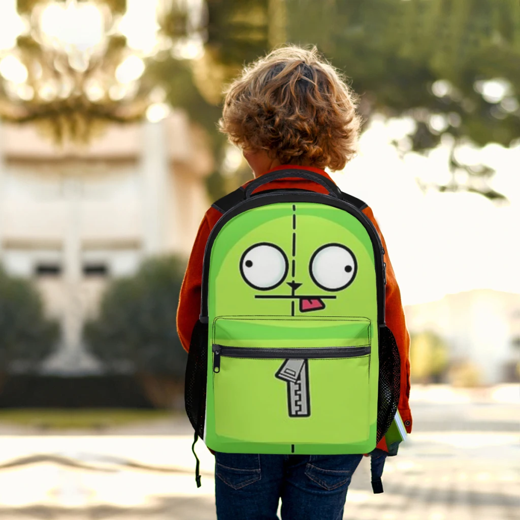 INVADER ZIM! GIR BACKPACK Versatile Backpack Large Capacity Waterproof Backpack Washable Computer Bag Unisex