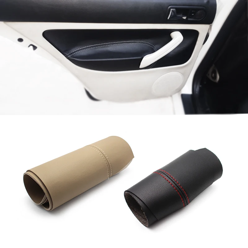 For VW Golf MK4 Bora Jetta 1998 1999 2000 2001 2002 2003 2004 2005 2006 Car Door Panel Armrest Handle Microfiber Leather Cover