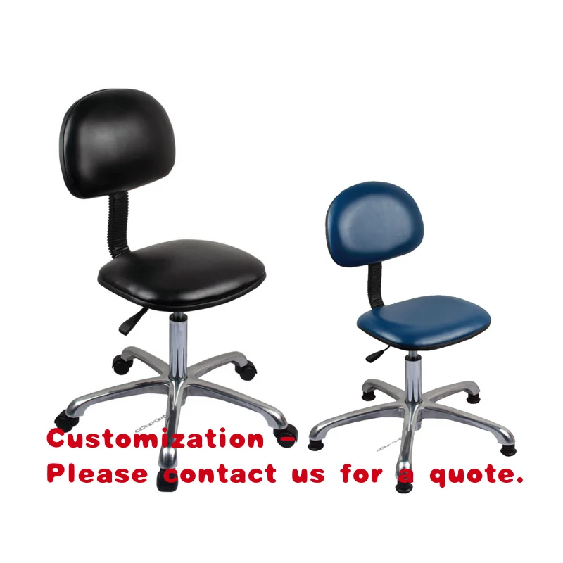 

Кресло ESD Emebiol, черно-синее, из ПУ-кожи, по низкой цене, для чистых помещений, промышленных лабораторий, офисное кресло ESD