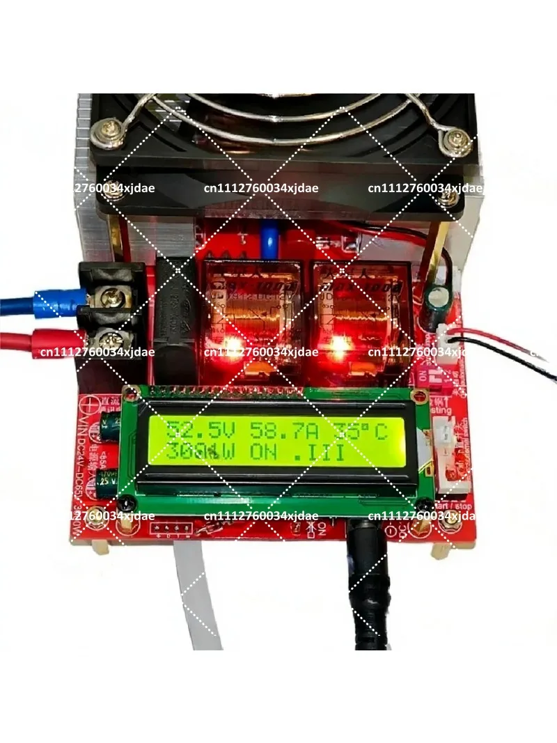 3000W 55A ZVS High Frequency Induction Heating Module Flyback Driver Heater with Coil, Pump and Power Adapter