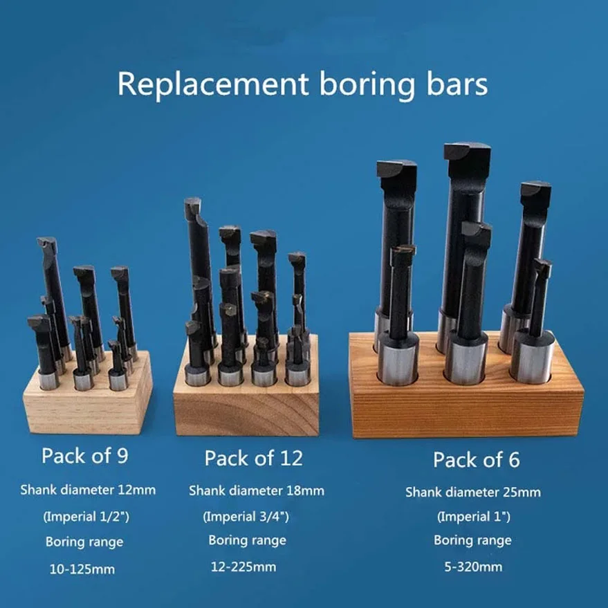 

Set of replaceable boring bars BT40 NT40 R8 MT shank. Various specifications are available