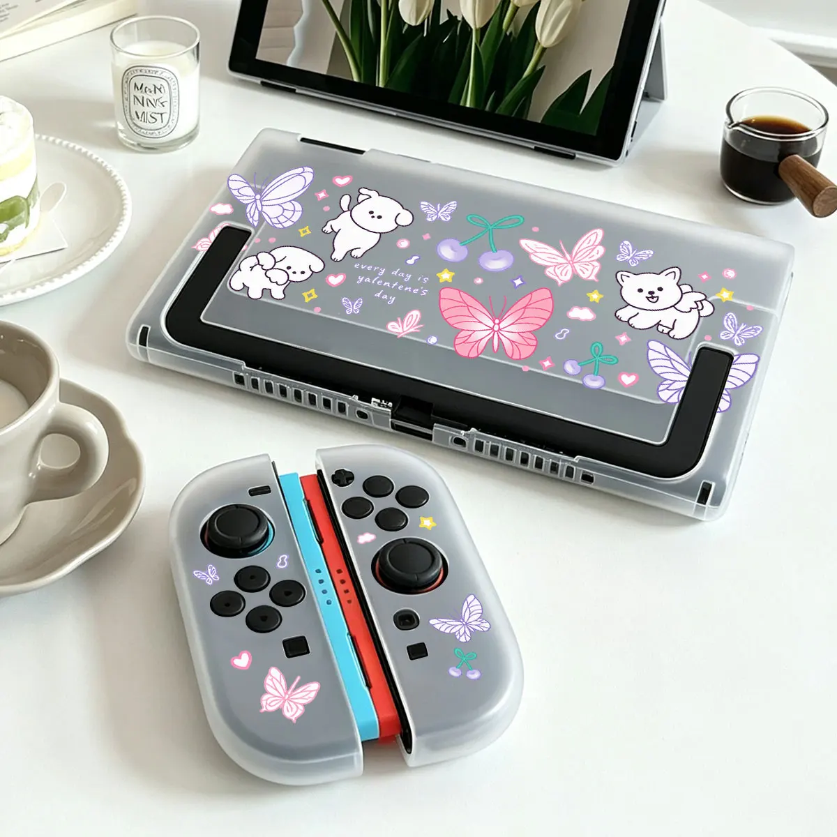 Premium Hard Acrylic Protector Shell Detachable Joy-Con Split-type Housing Dockable Base for Nintendo Switch 2 NS2 Console