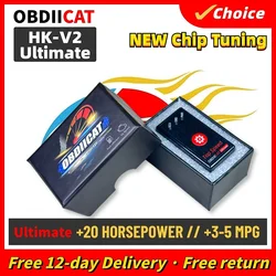 OBDIICAT HK01 HK24 HK-V2 OBD2 Chip Tuning kutusu aracı benzin ve dizel 2in1 daha güç tork OBD2 oto araba tuning aracı güç kutusu