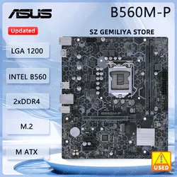 ASUS B560M-P Motherboard intel B560 LGA1200 DDR4 M.2 support Core i3-10100F Core i3-10300 Core i5-11500 Core i7-10700 cpu