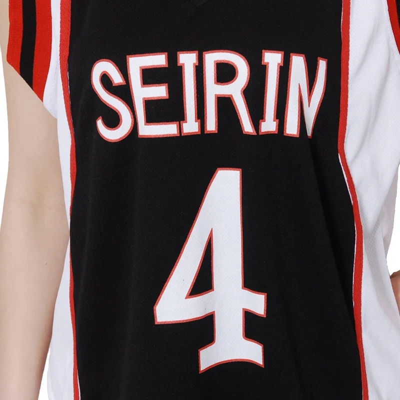 Brdwn Kuroko's Basketball Unisex Hyuga Junpei Seirin Road Game NO.4 NO.10 NO.11 Cosplay Basketball Uniforms image 4