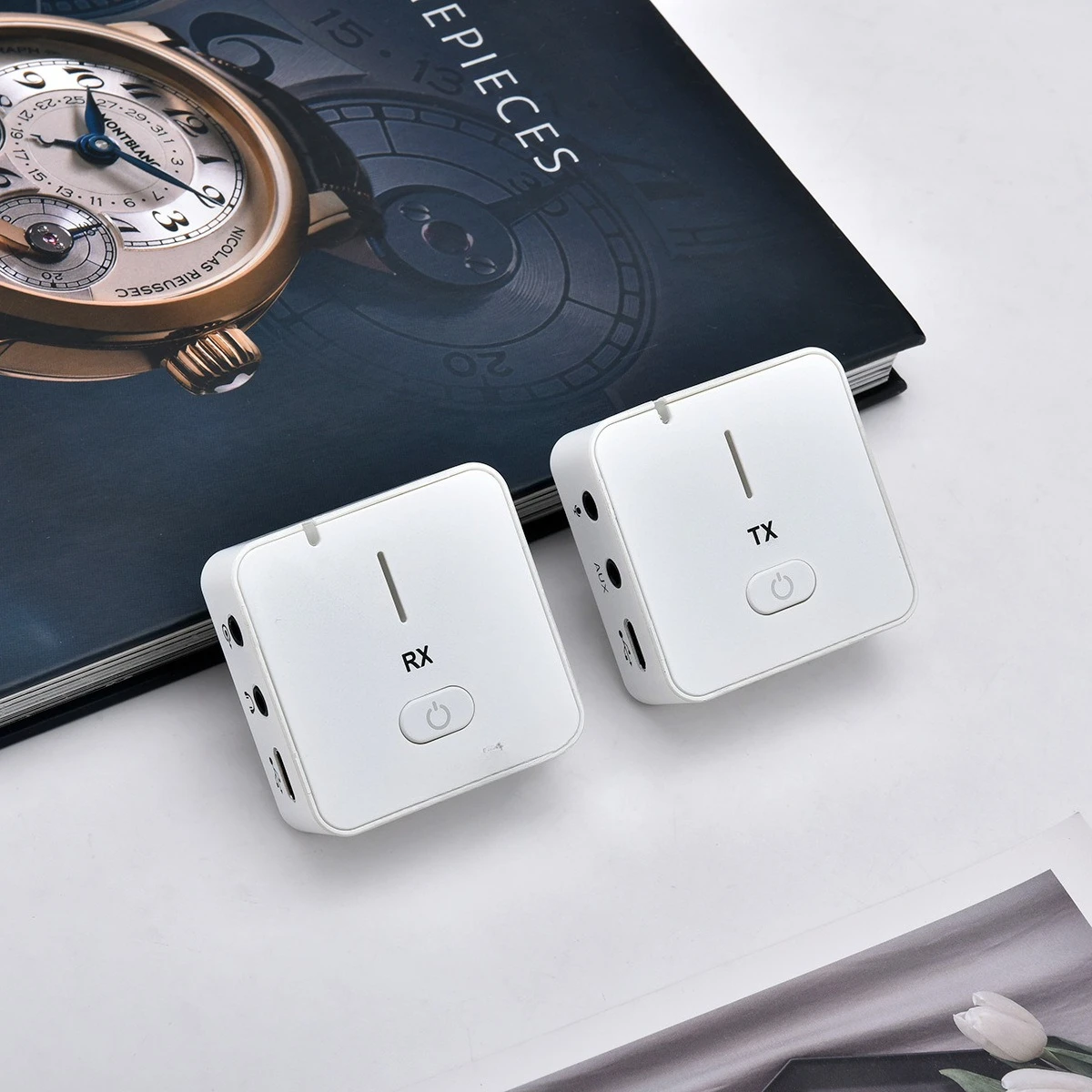 Microfone de colarinho sem fio, equipamento de gravação profissional, microfone de câmera de celular