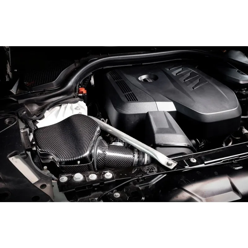 23 Высокопроизводительная система впуска холодного воздуха для BMW B48 G60 G68 5 серии 525 530 2.0T Комплект системы впуска холодного воздуха из углеродного волокна