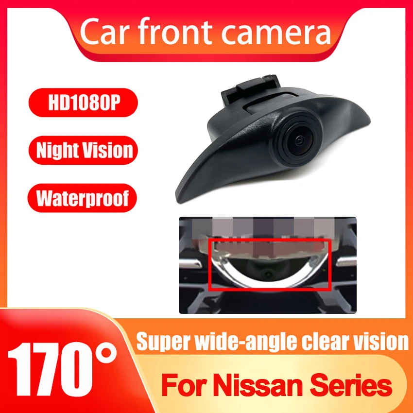 

1280*720P AHD fisheye 170deg fisheye Front View vehicle Logo Camera For Nissan Brand Embeded Mark Front HD CVBS Camera