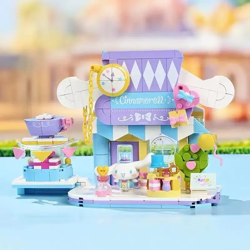 Sanrio DIY Assembly Model Building Block Toys Hello Kitty Kuromi My Melody Cinnamoroll My Sweet Piano‌ Cute Doll Ornaments Gifts - view 6