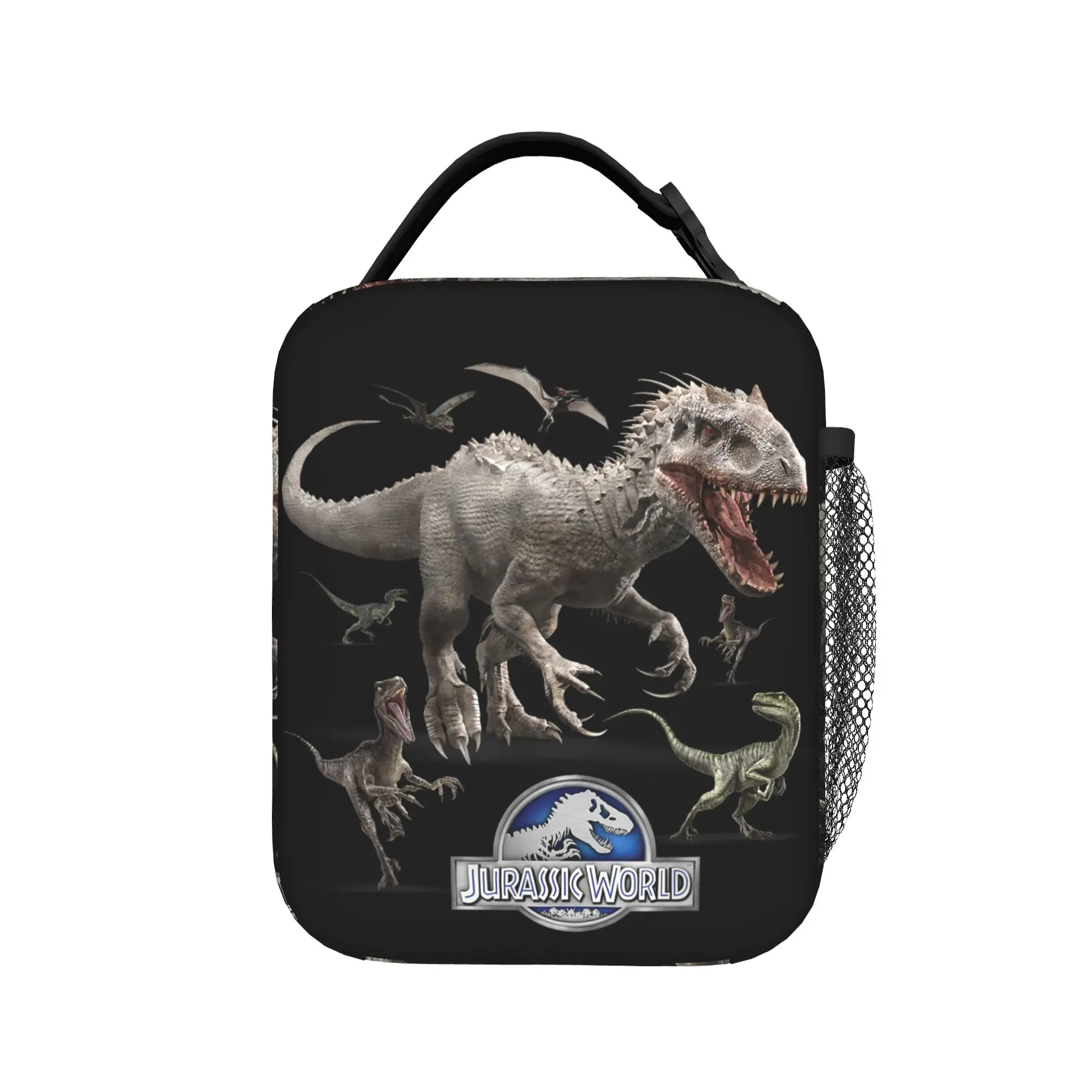 

Jurassic World Indominus Rex Raptor Run Lunch Bag Casual Lunch Box For Office Convenient Cooler Bag Thermal Tote Handbags
