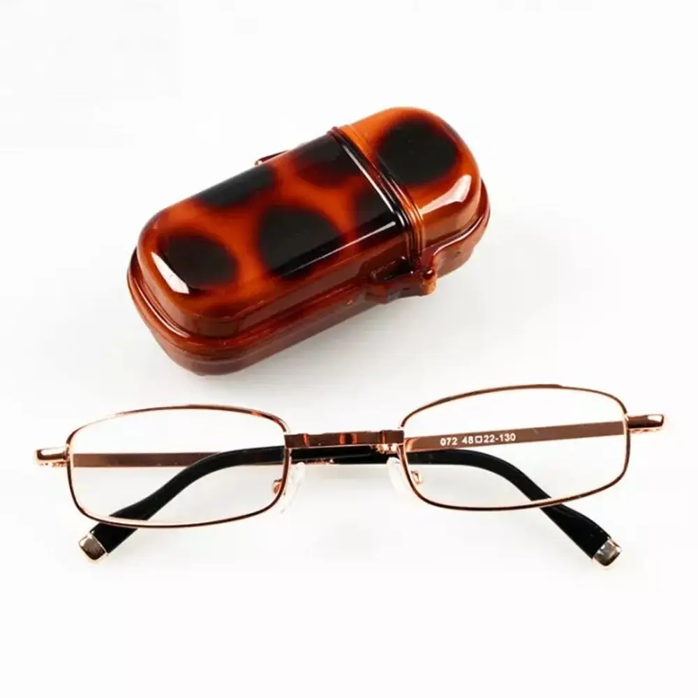 Frame Vision Care Computer Eyeglasses Foldable Reading Glasses With Glasses Box Presbyopia Eyeglasses Folding Hyperopia Eyewear