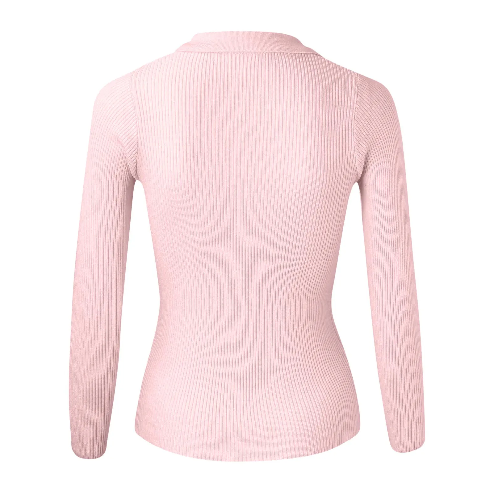 Women Solid Color Knitted Sweater Bottoming Turtleneck Sweater Tops Basic Pullover Top Exercise 90s