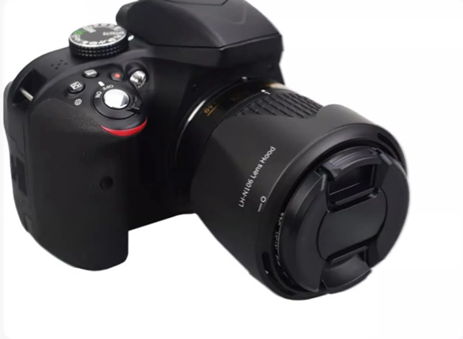 Lens Hood Light Shield Black Sunshade For Nikon AF-P 18-55mm D3300 D5300 D3400 D5600 D3500 Camera Accessories Replace HB-N106
