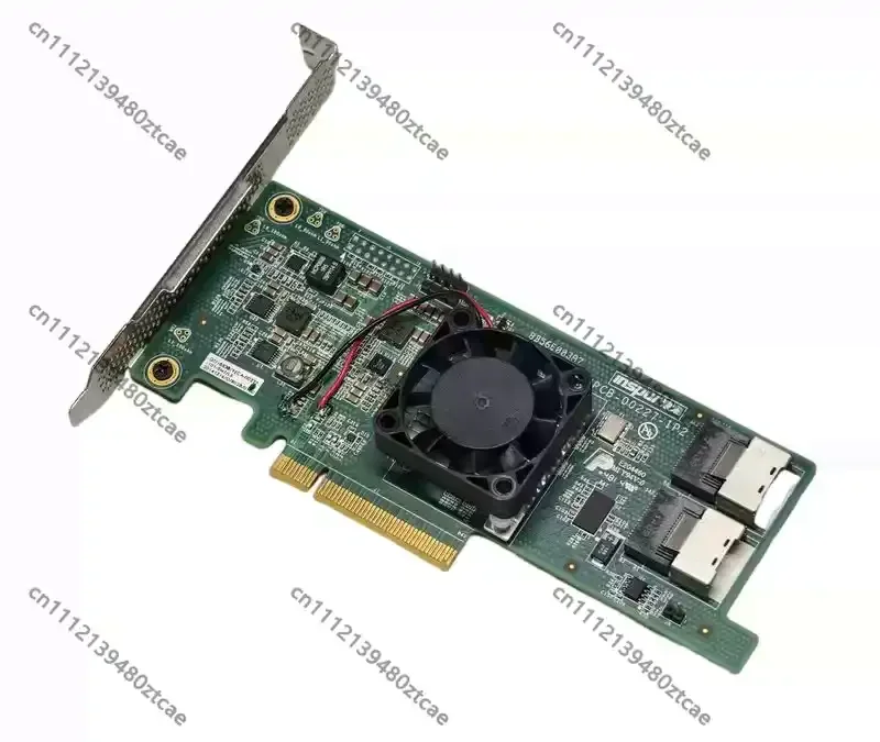 12G 6G SAS HBA RAID Card With Cooling Fan External SFF-8644 Port IT IR Mode Server Storage Adapter