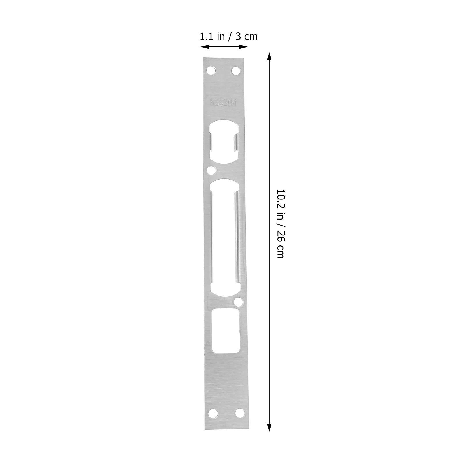 5Pcs Door Security Plate High Hardness Wear Resistant Reinforcement Strong Holding Anti Home Protection