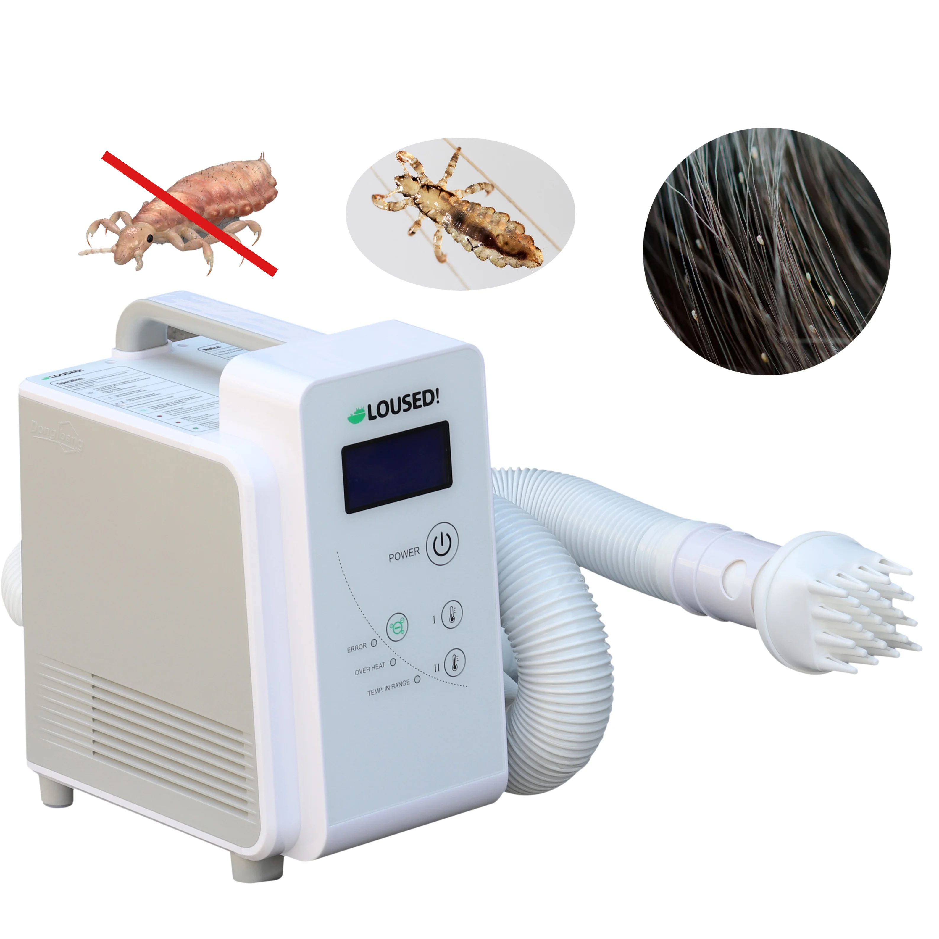 Smart self cleaning Remove lice and eggs AEOLUS Lice Machine Custom retractable hose Remover Scalp Care lice removal machine