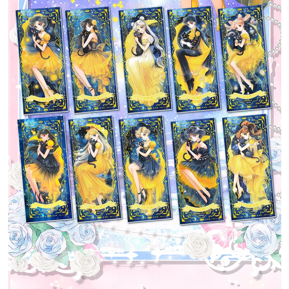 Fantasia anime marinheiro lua coleção cartões mágico menina conto de fadas clássico estilo princesa arte visual requintado cartões fãs presente