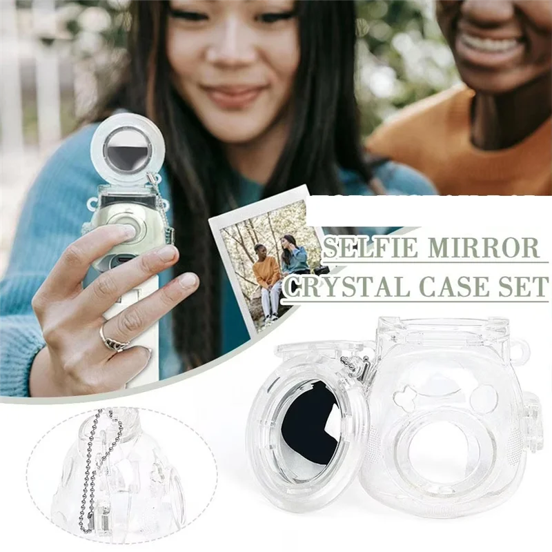 -A89Z Transparent Für Instax Pal Schutzhülle Anti-Scratch Anti-Fall Vollständige Abdeckung Shell Mit Selbst-Shooting Spiegel