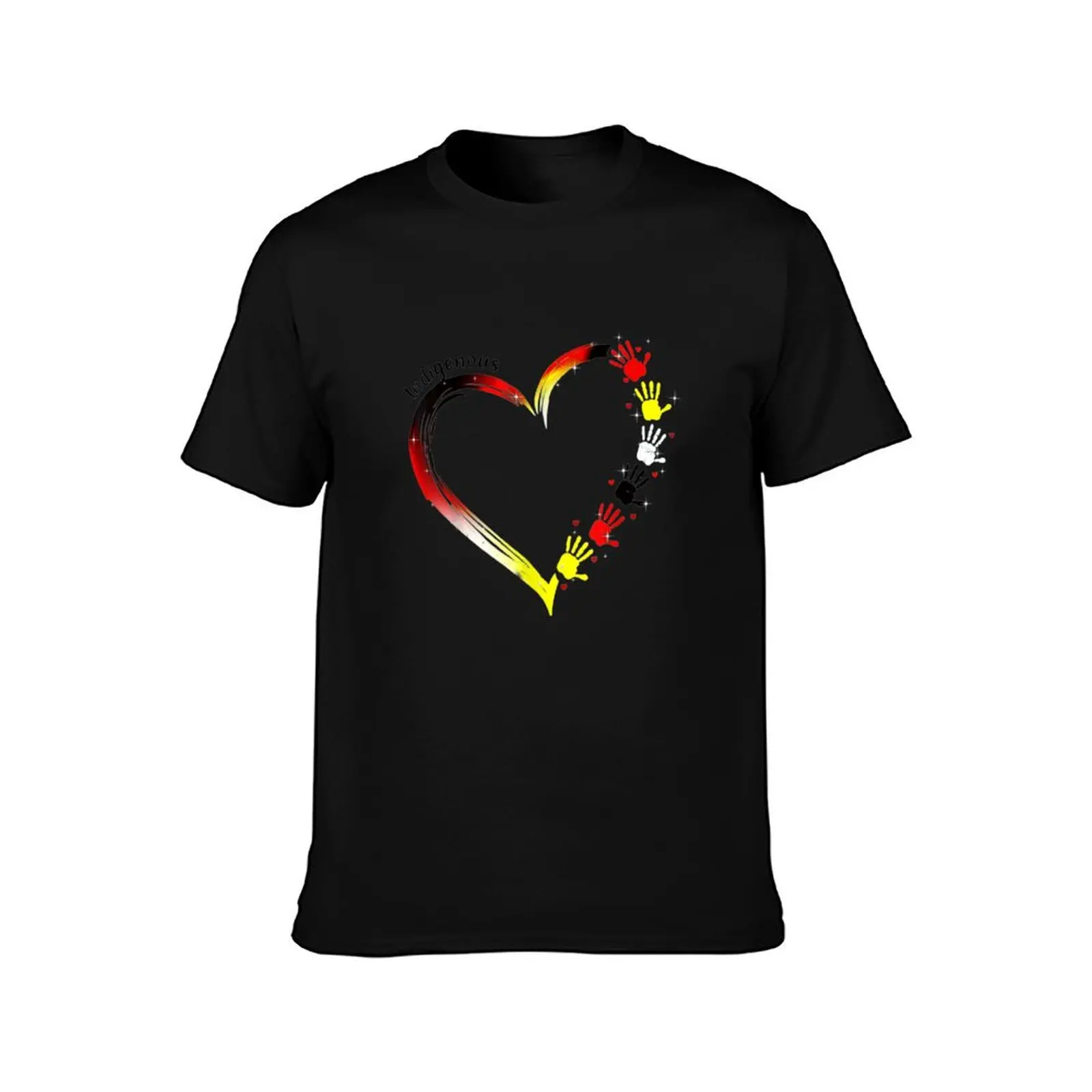 Hand Heart Indigenous Native American T-Shirt t shirts for man graphic tees T-Shirt