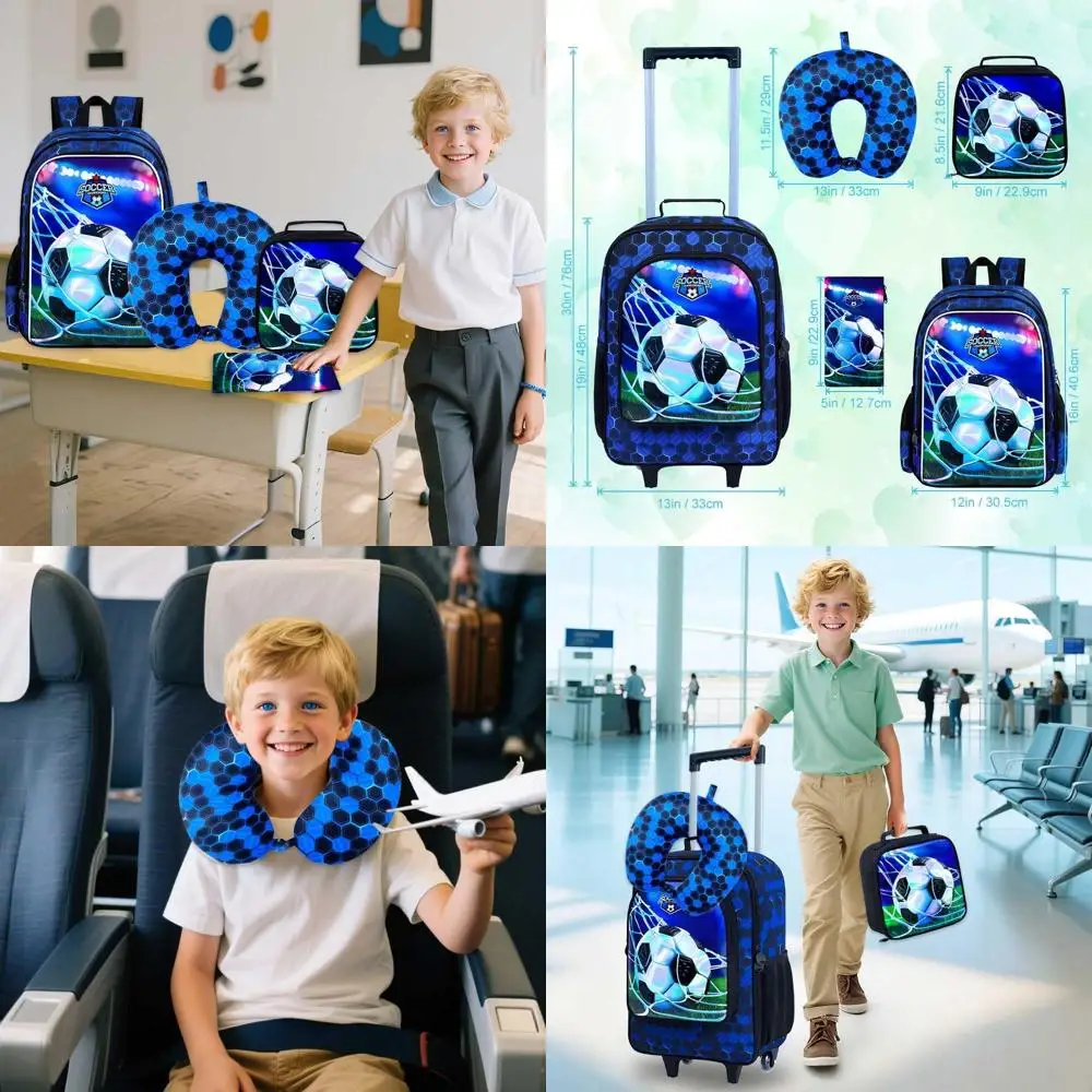 

Wheeled Suitcase for Kids: Travel Luggage with Handle for Toddlers & Children