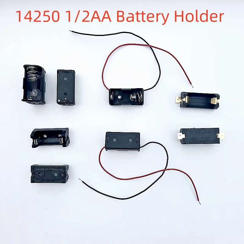 

5PCS 1/2AA ER14250 SMT Battery Storage Clip Box Case Holder 3.6V With PCB Pin Solder Lead