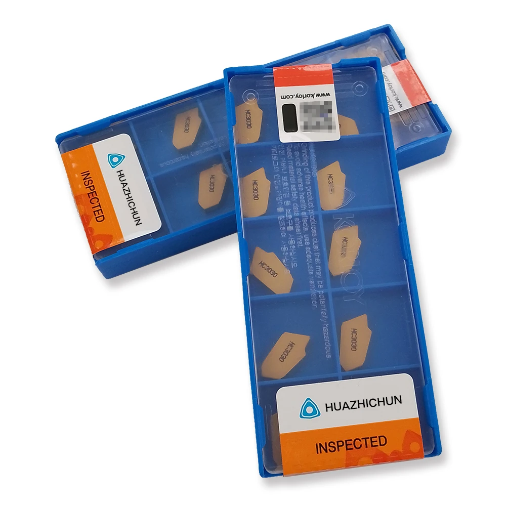 HUAZHICHUN 10pcs SP300L NC3030 카바이드 그루빙 인서트 다층 코팅 CNC 선반 카바이드 인서트 선반 그루빙 C 용 커터