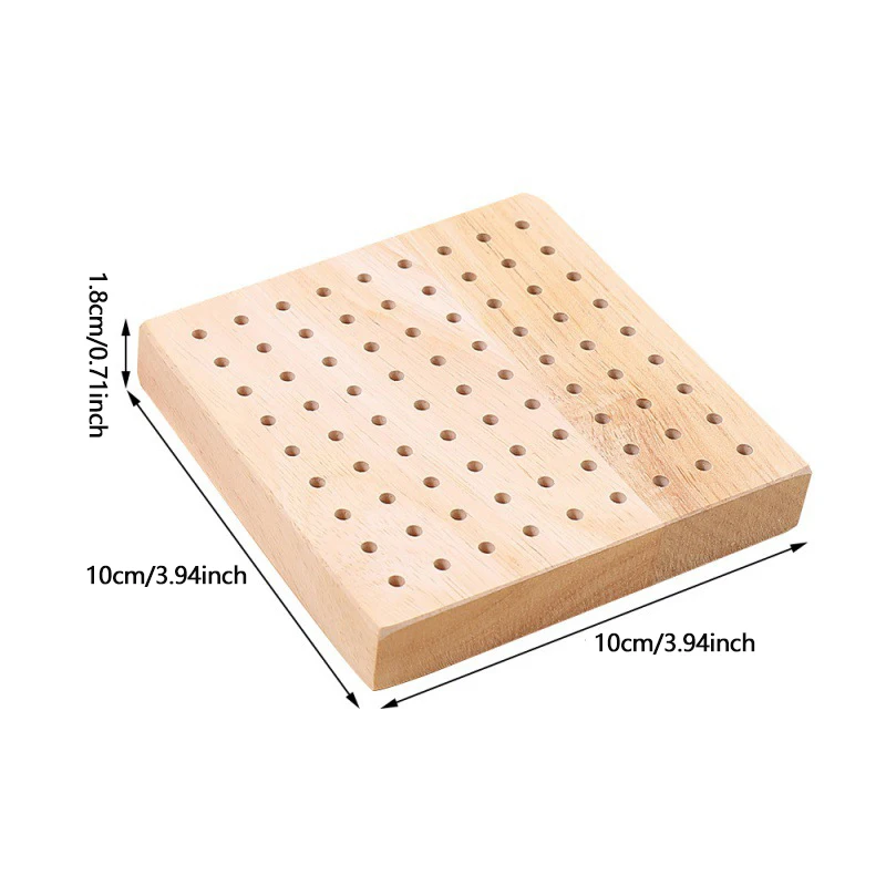 81/61 Hole Nail Art Bit Storage Drill Grinding Head Hold Display Container Wooden Nail Tabletop Storage Stand Board Accessory