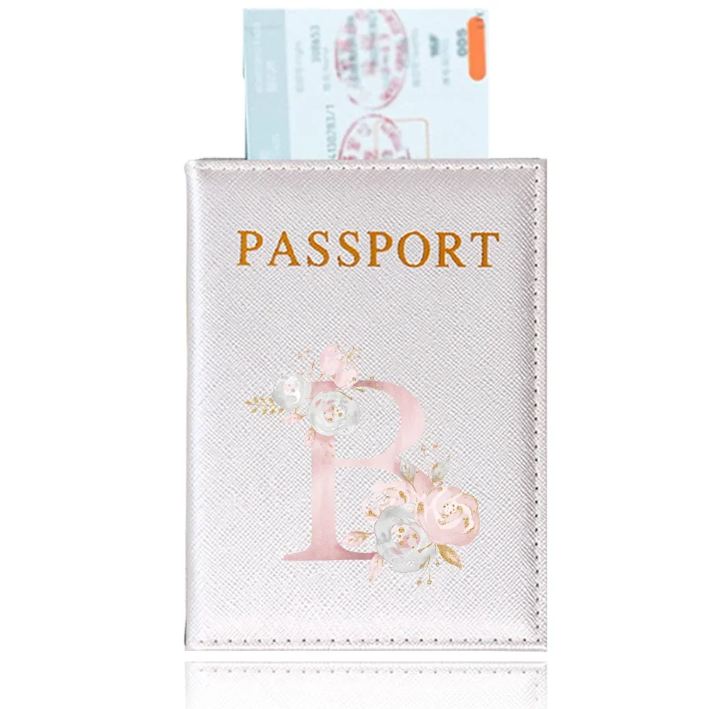 PU Leather Material New Passport Holder Case Multifunctional Waterproof Wallet Case for Men and Women XX Printing