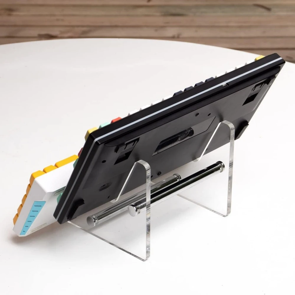 Keyboard Display Stand Stable Acrylic Transparent Single Layer for Computer Mechanical Keyboard Storage Holder Support Game PC