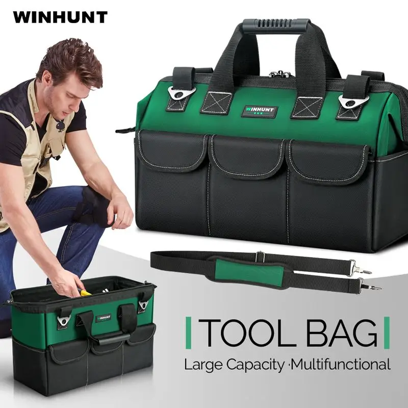 Thickened Toolbox Toolbag Oxford Cloth Empty PP Plastic Storage Box Multifunctional Maintenance Tool Box Household